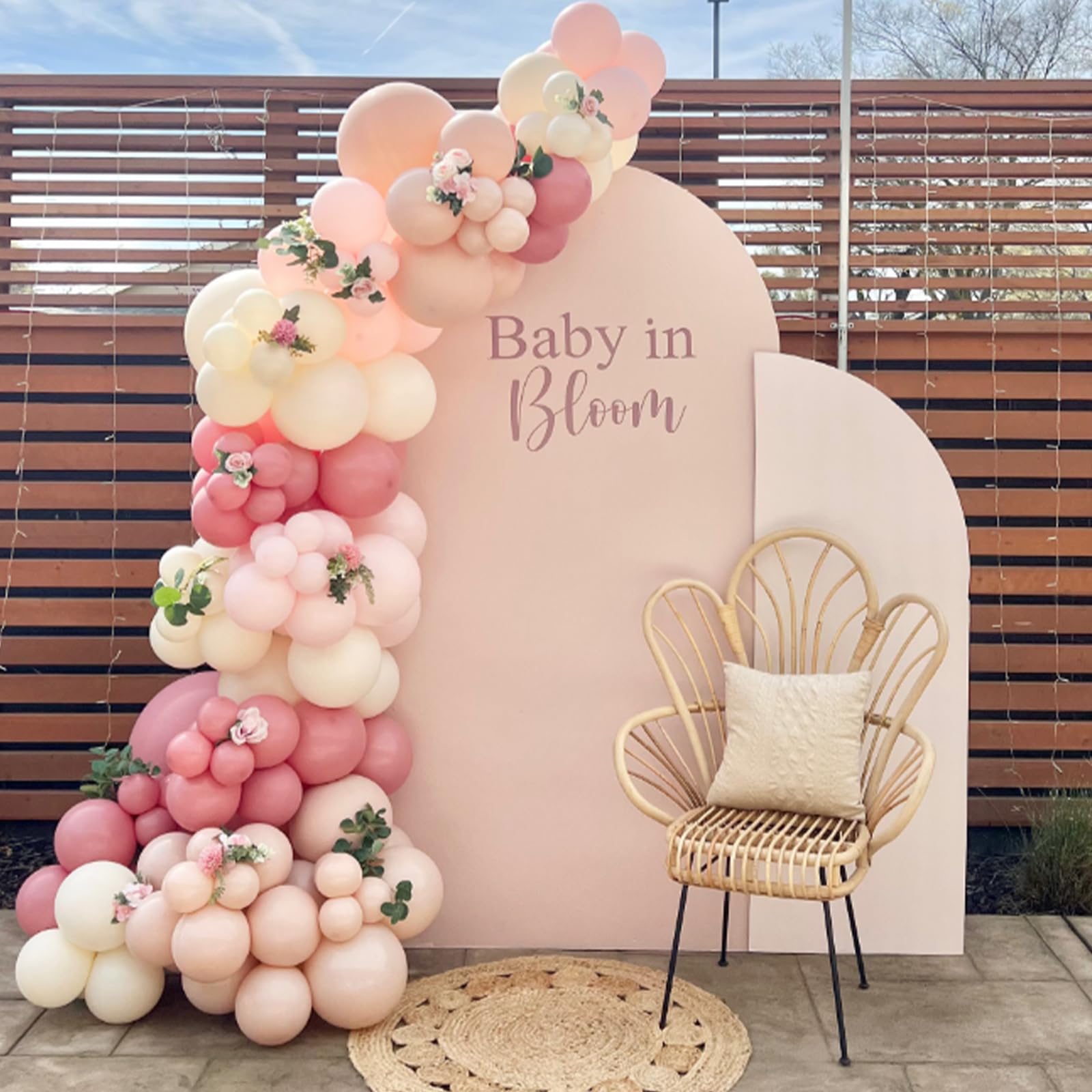 Awenztech cinta rosa de 33 pies, añade elegancia y fijación al diseño.