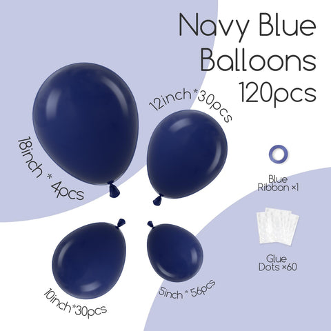 Awenztech globos azul marino de 12 pulgadas para capas y fondo decorativo
