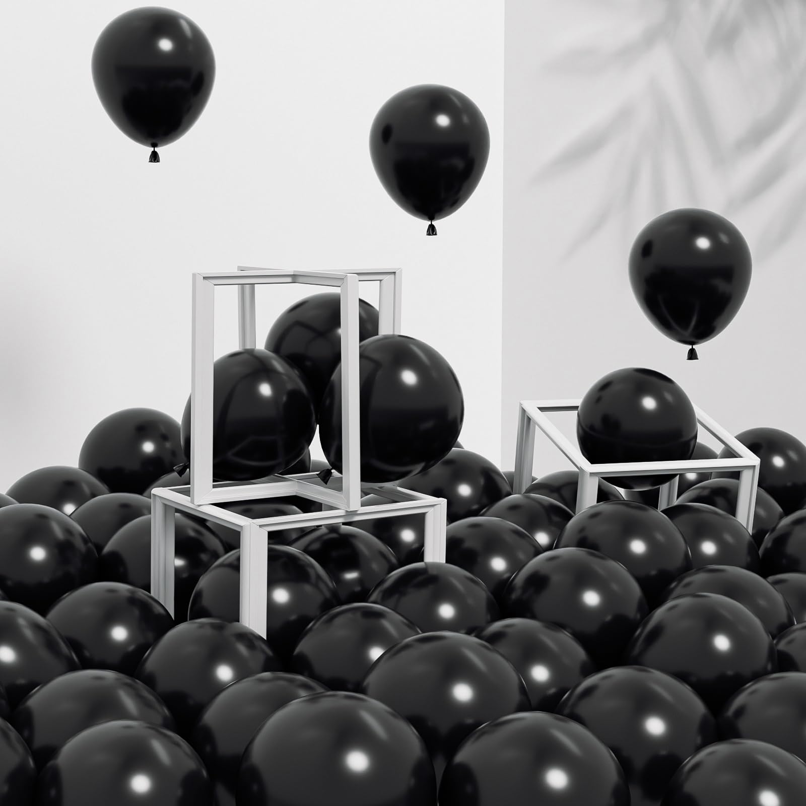 Awenztech globos negros de 5 pulgadas para decoraciones elegantes y rápidas.