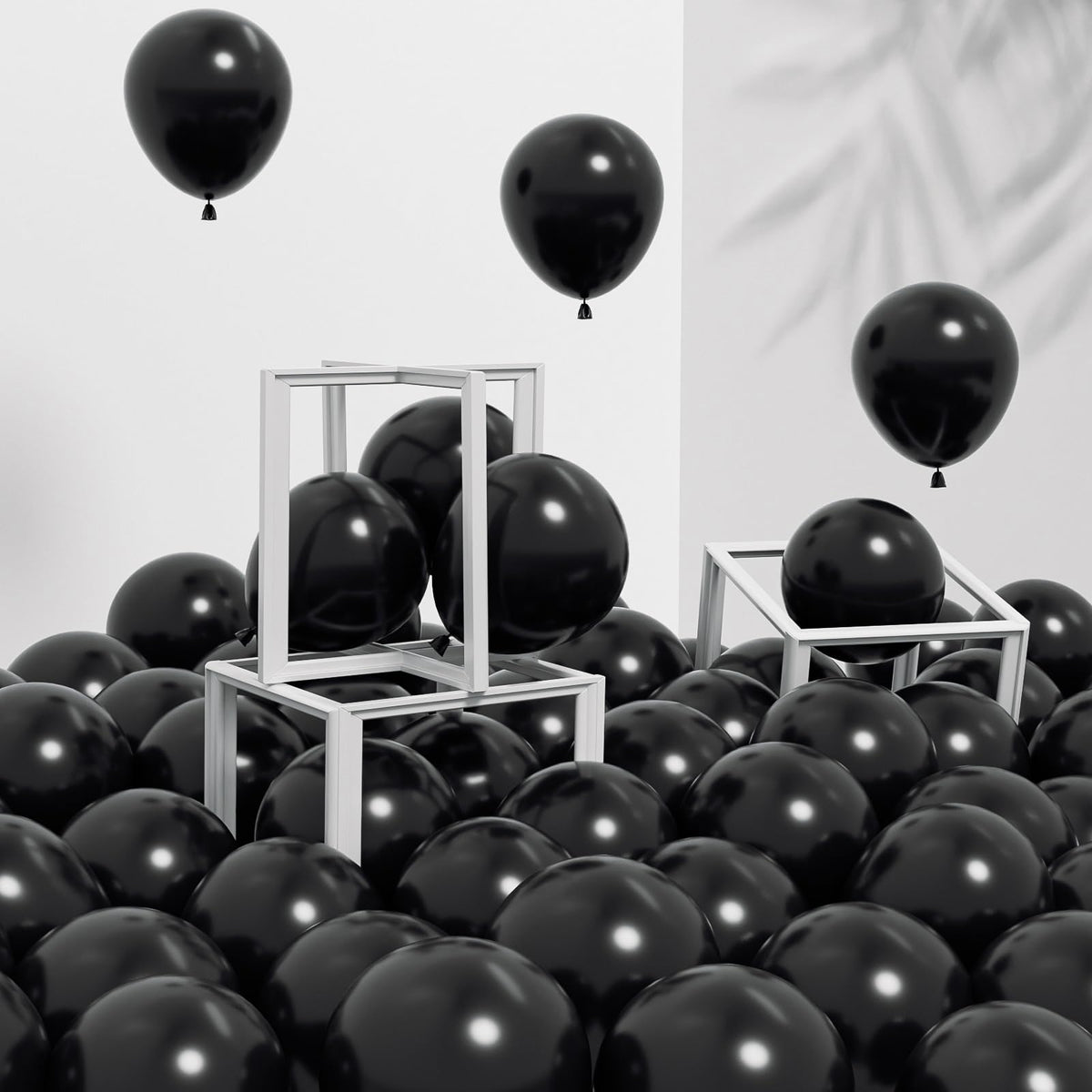 Awenztech globos negros de 5 pulgadas para decoraciones elegantes y rápidas.