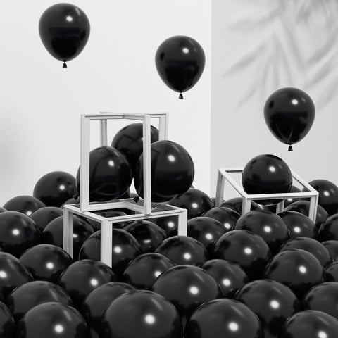 Awenztech globos negros de 5 pulgadas para decoraciones elegantes y rápidas.