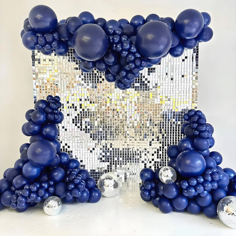 Guía de inflado y almacenamiento de globos awenztech azul marino.