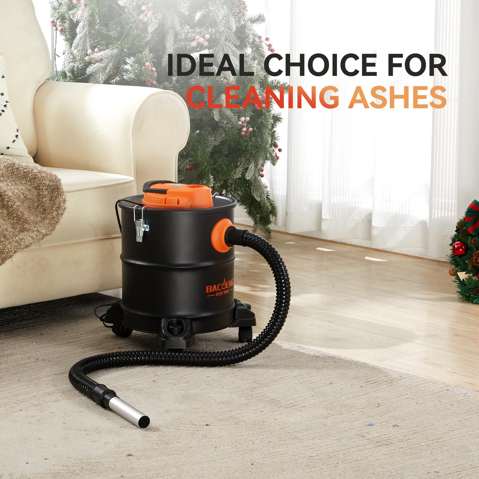 Aspiradora BACOENG para parrilla, mantenimiento de cenizas tras asados