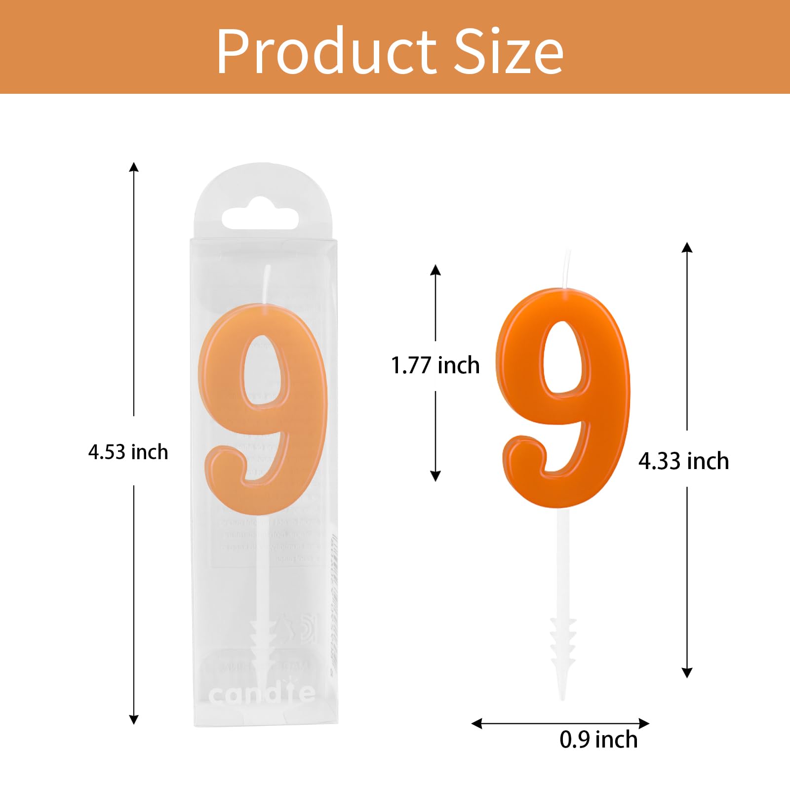 Vela numeral 2 Beanlieve para fiestas, añade color sin dañar el pastel