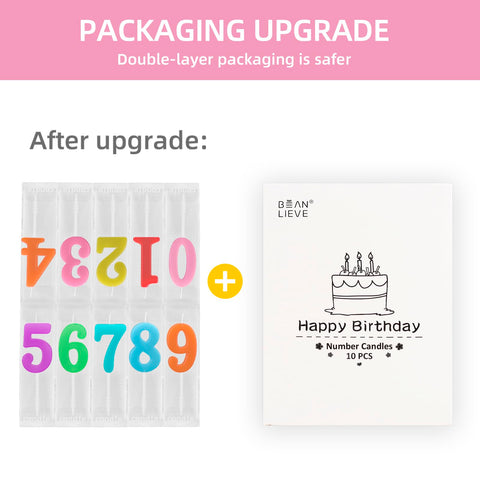 Vela numeral 6 Beanlieve para decoración elegante y momentos memorables