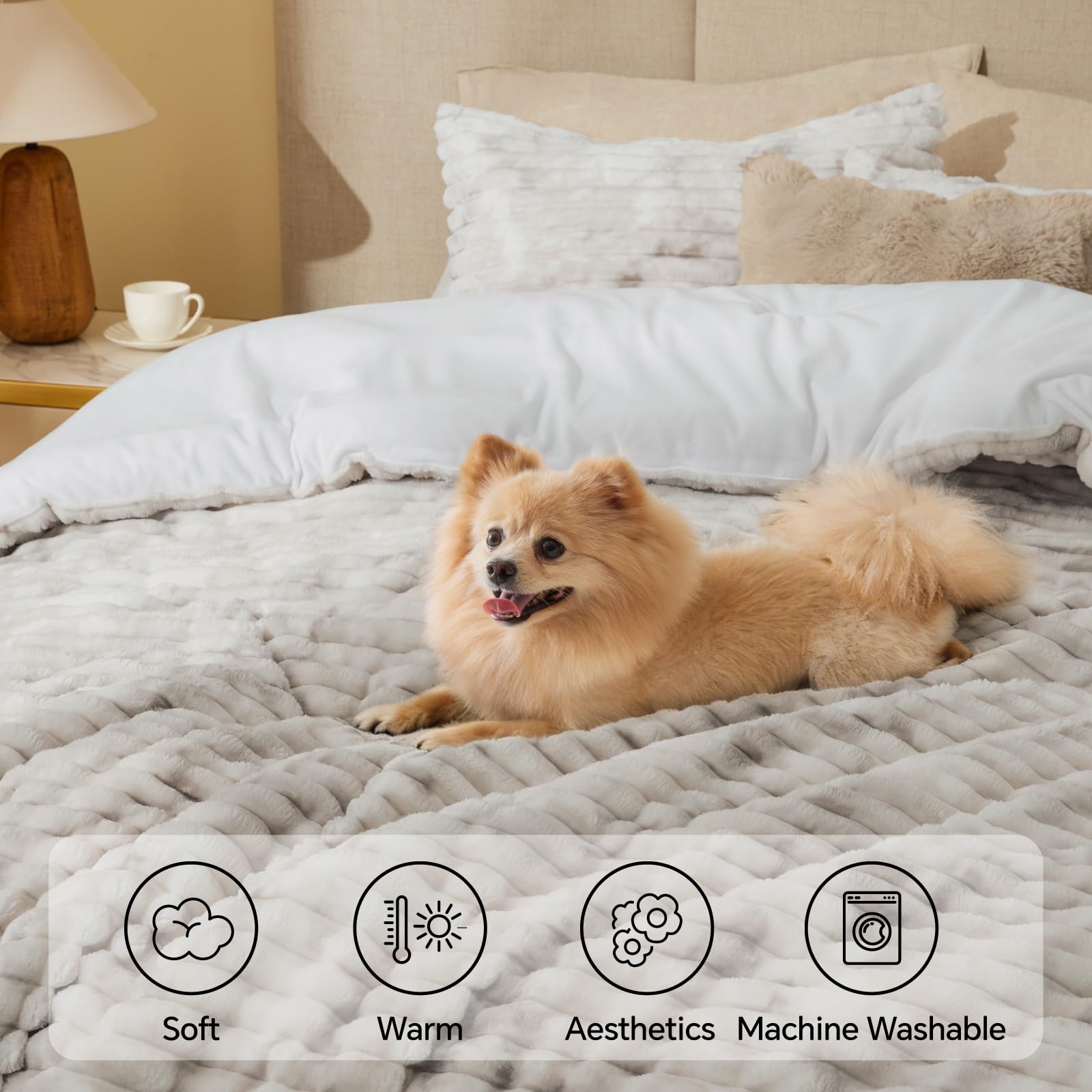 BEDELITE colcha rayas tridimensionales, diseño llamativo que realza el dormitorio