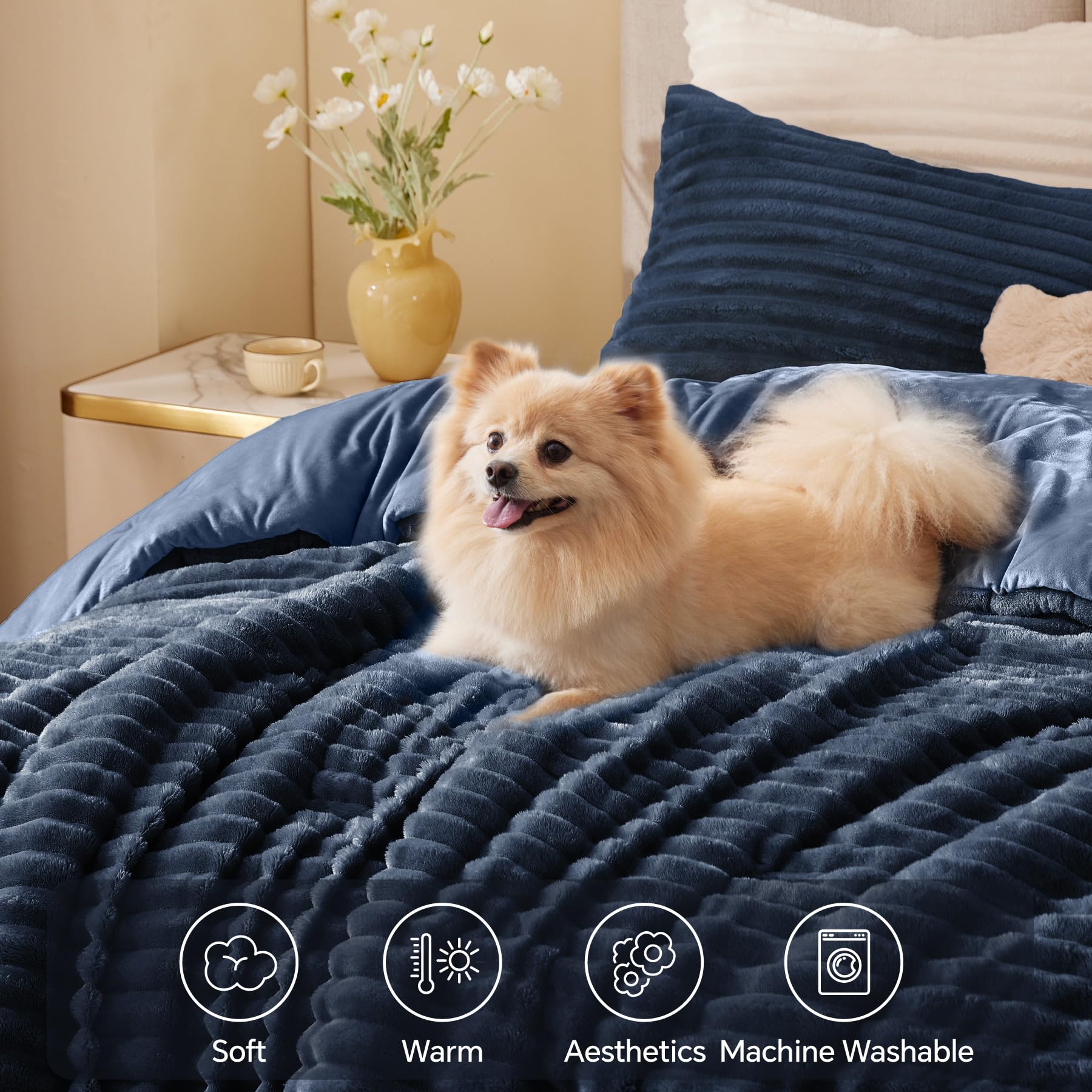 BEDELITE diseño rayas 3D: toque elegante para decorar la cama.