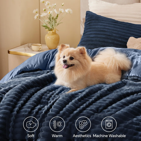 BEDELITE diseño rayas 3D: toque elegante para decorar la cama.