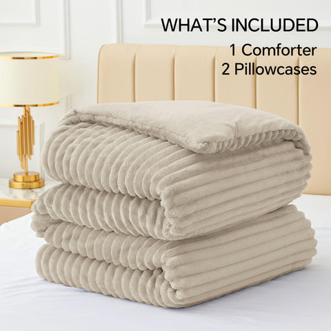 BEDELITE edredón tamaño rey, etiqueta OEKO-TEX garantiza seguridad de los materiales.