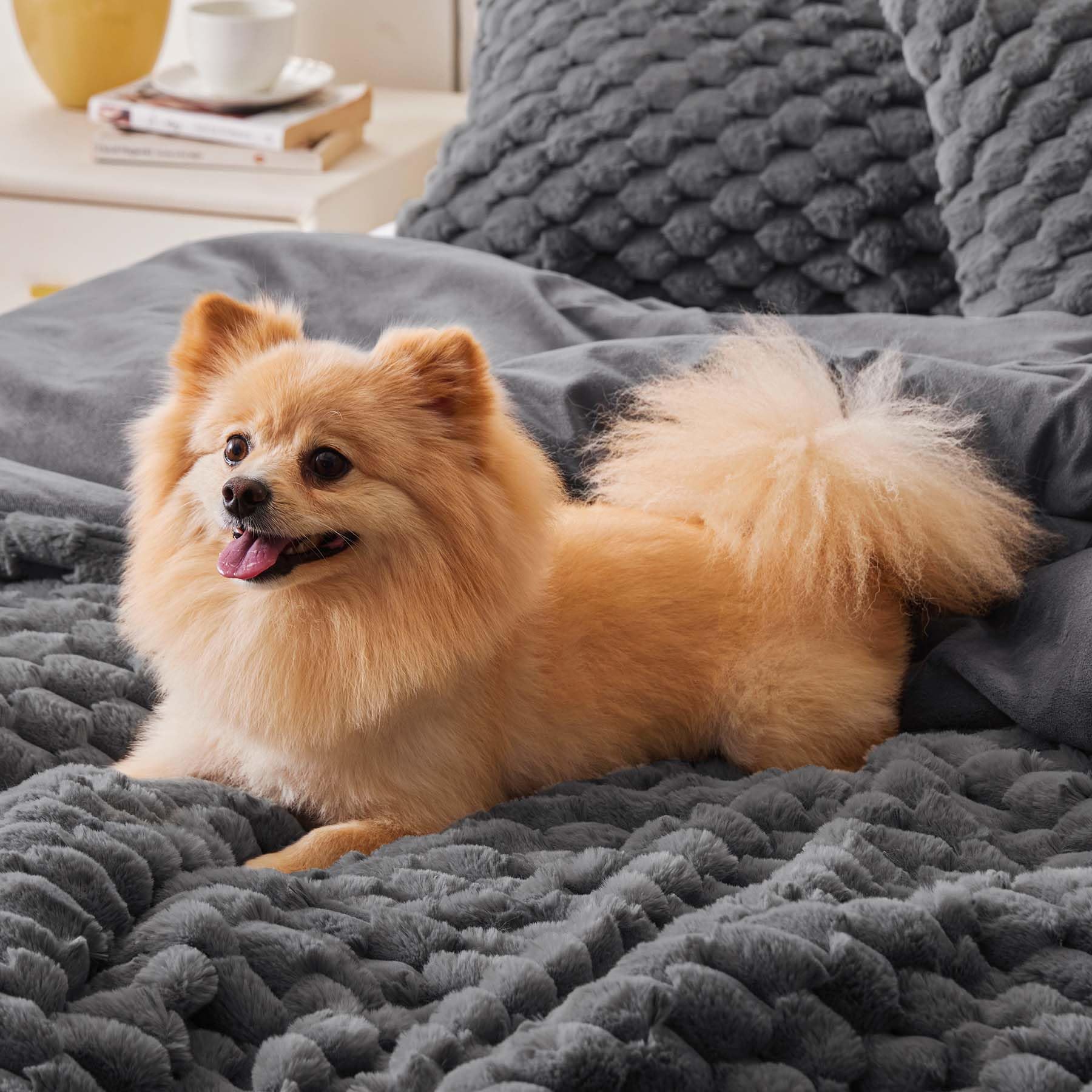 BEDELITE juego completo reina gris para mayor calidez.