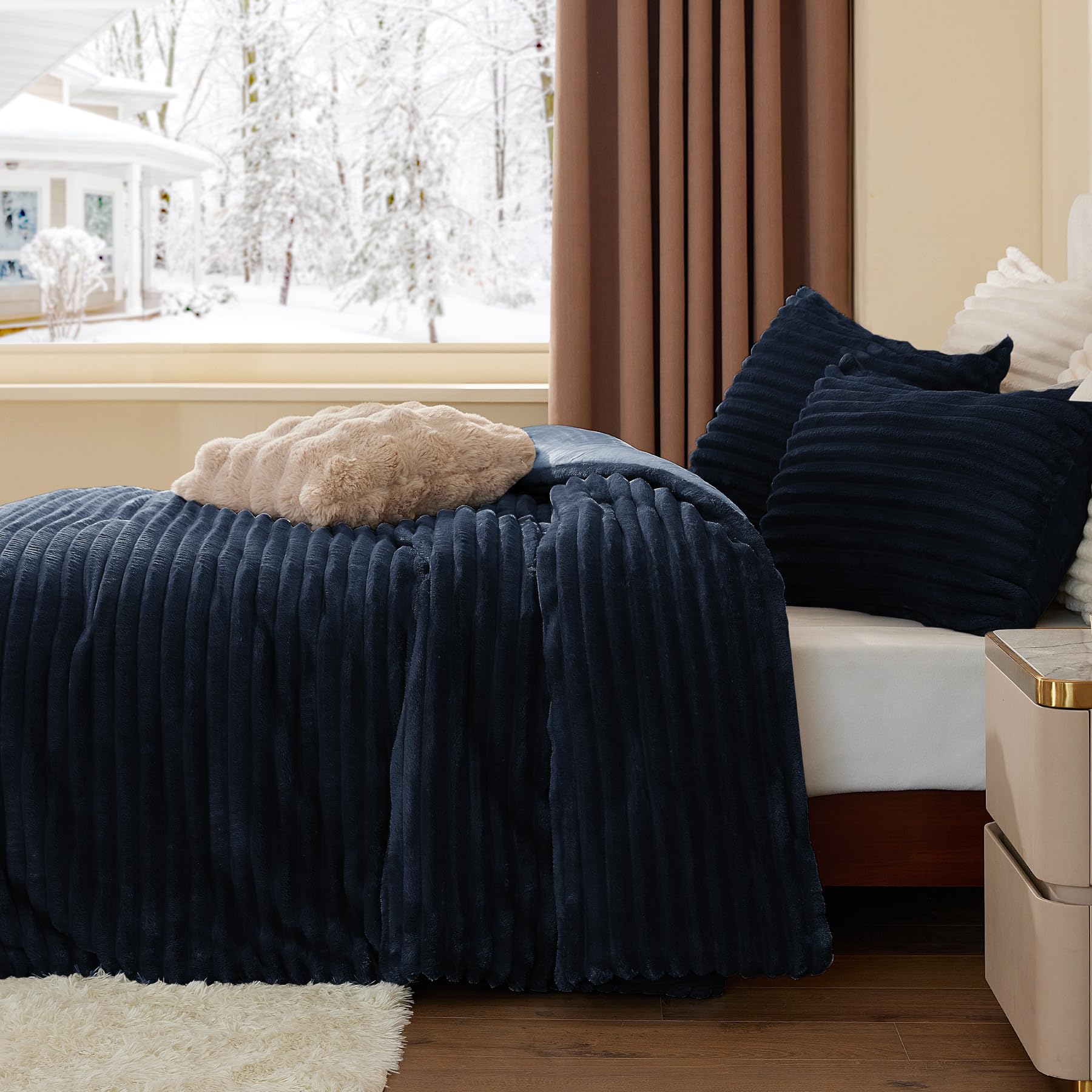 BEDELITE textura micro-mink: tacto suave y lujoso para noches reconfortantes.