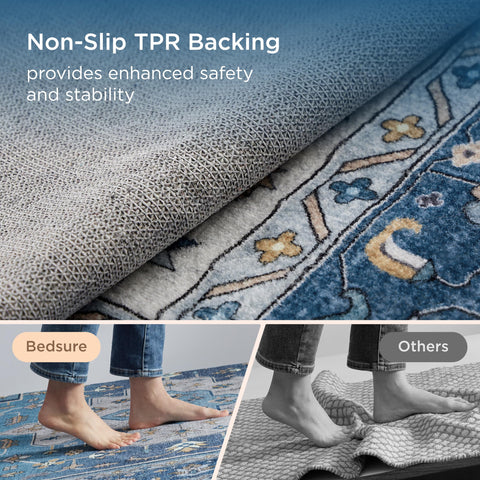 Bedsure Alfombra 5x7 lavado fácil: limpieza rápida y práctica
