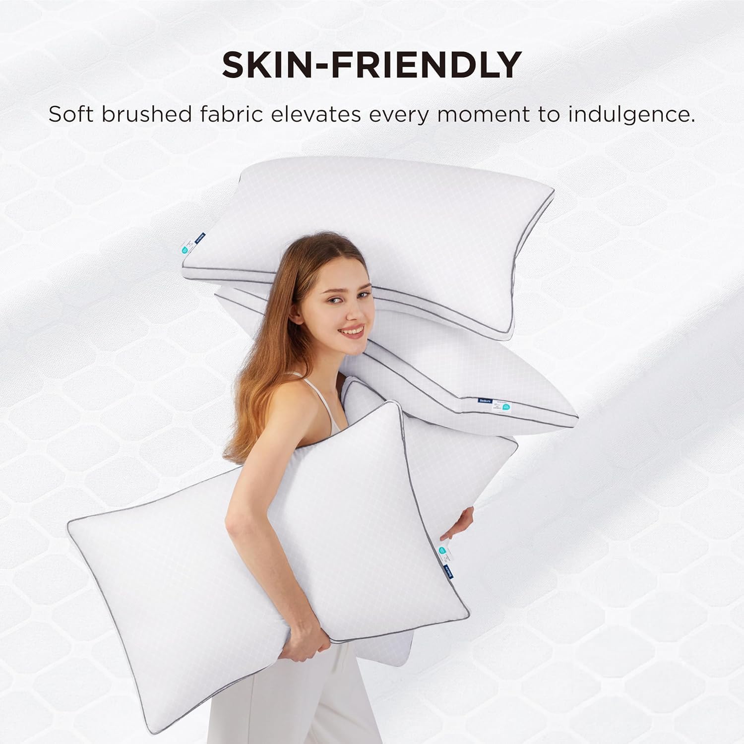 Bedsure almohada reina relleno alternativo denso para mayor confort nocturno