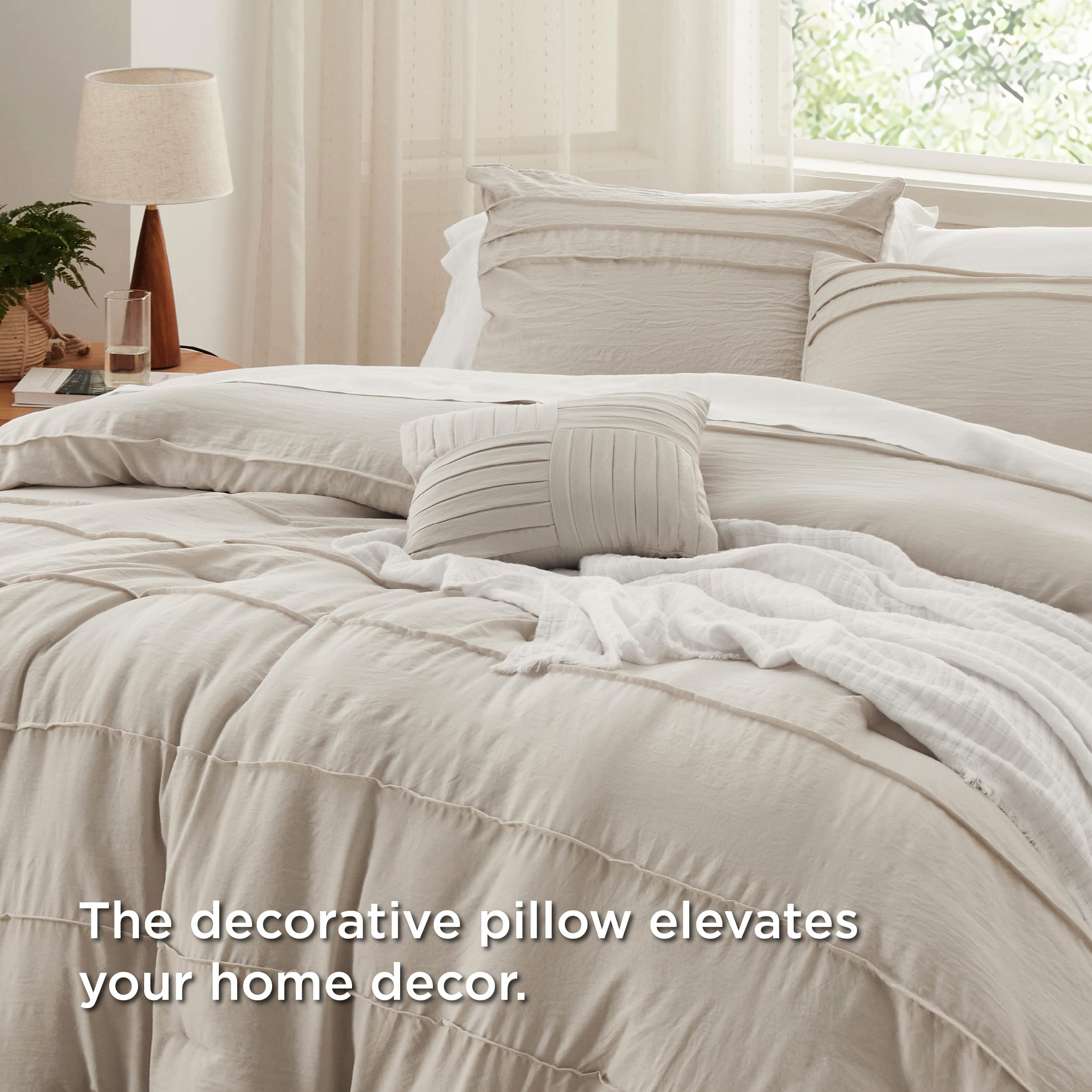 Bedsure cojín decorativo 12x16, acento elegante para sala y dormitorio.