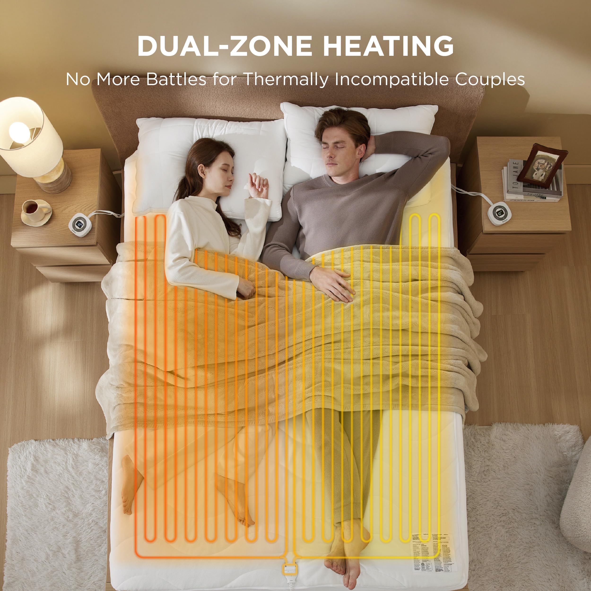 Bedsure borde elástico mantiene el cubrecama en su lugar toda la noche.