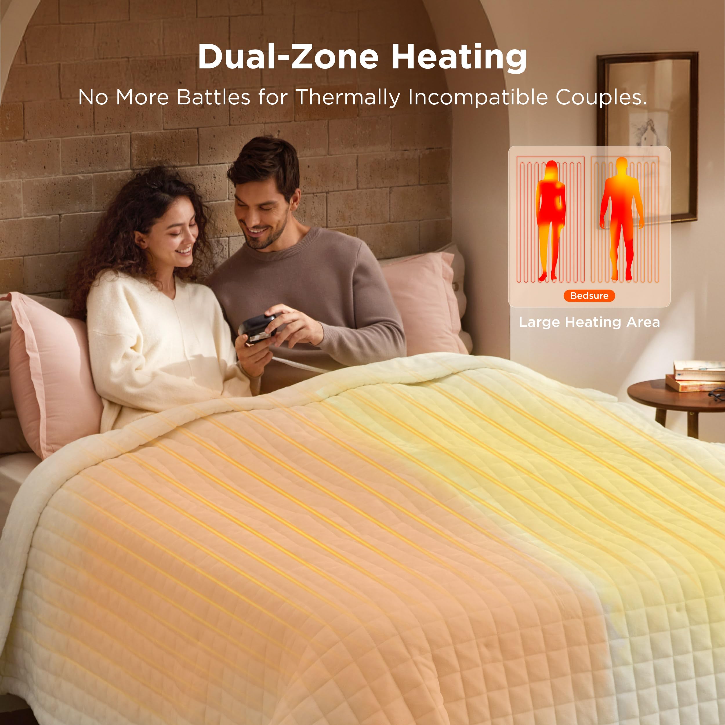 Calentamiento rápido gracias al tejido quiltado Bedsure