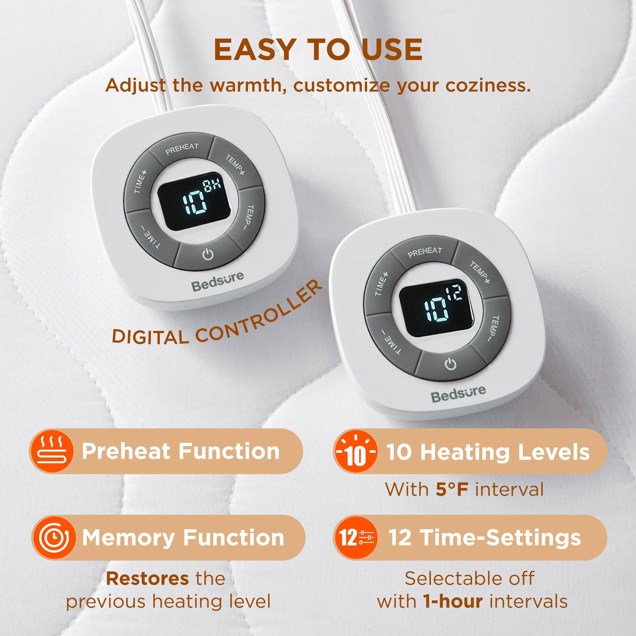 Bedsure capa impermeable TPU protege el colchón de derrames.