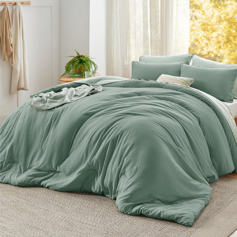 Bedsure colcha salvia king plus, cama elegante y cómoda para dormir