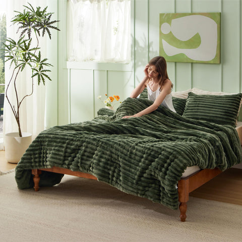 Bedsure conjunto 3 piezas edredón y fundas para cama king.