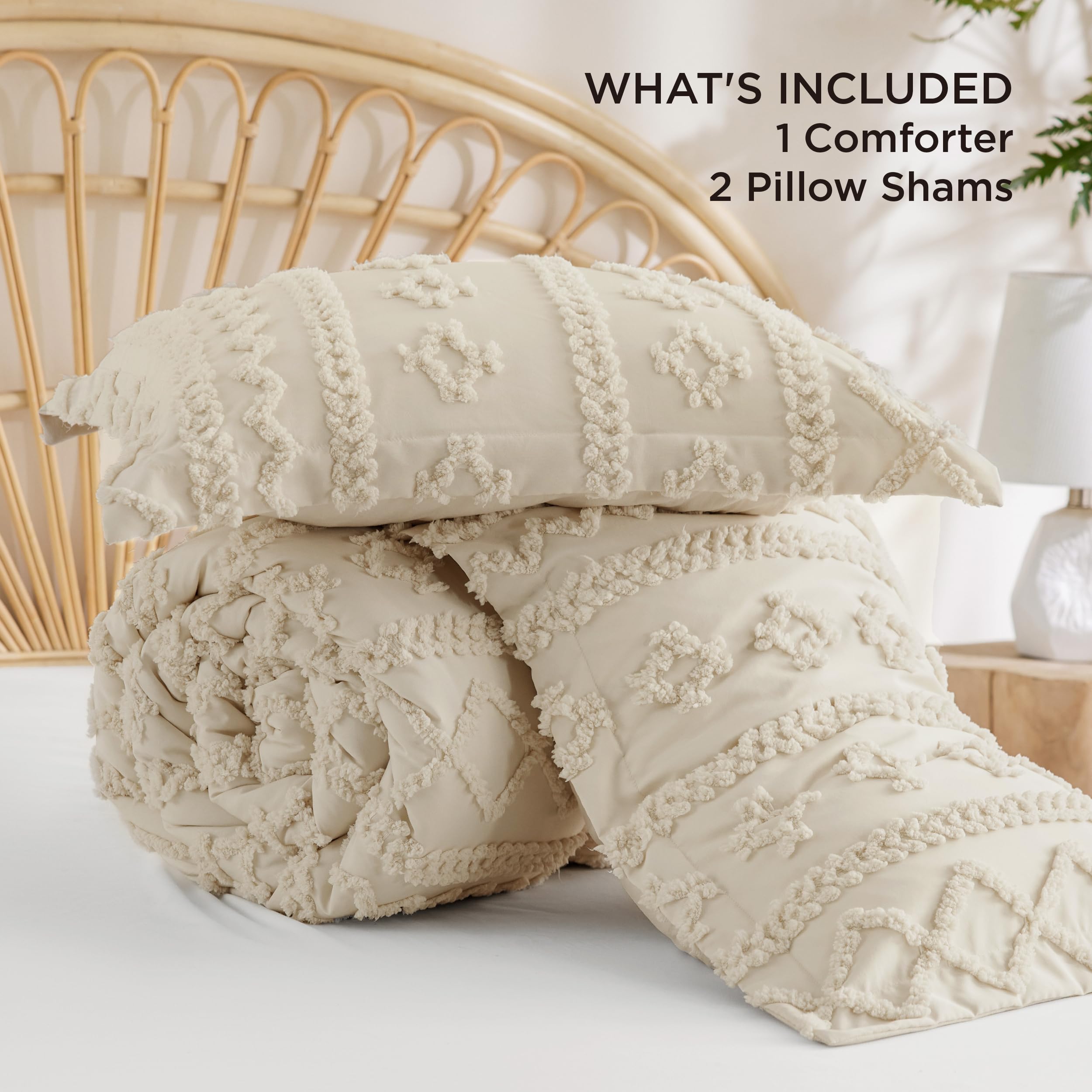 Bedsure conjunto rey 3 piezas para un look sofisticado