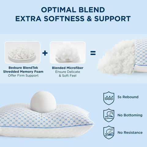 Funda de bambú Bedsure suave y transpirable para descanso fresco.