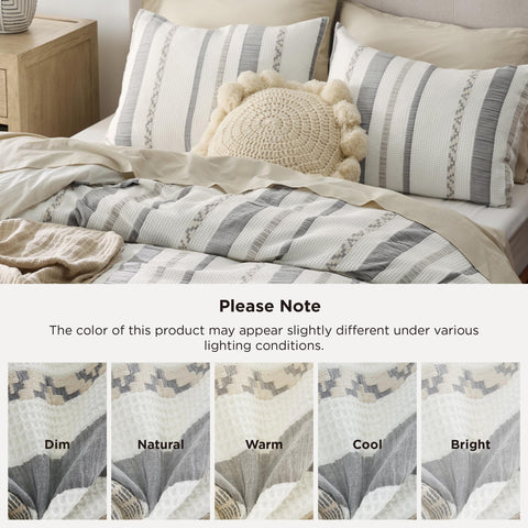 Bedsure cubrecama king crema, diseño boho para renovar el estilo de tu dormitorio