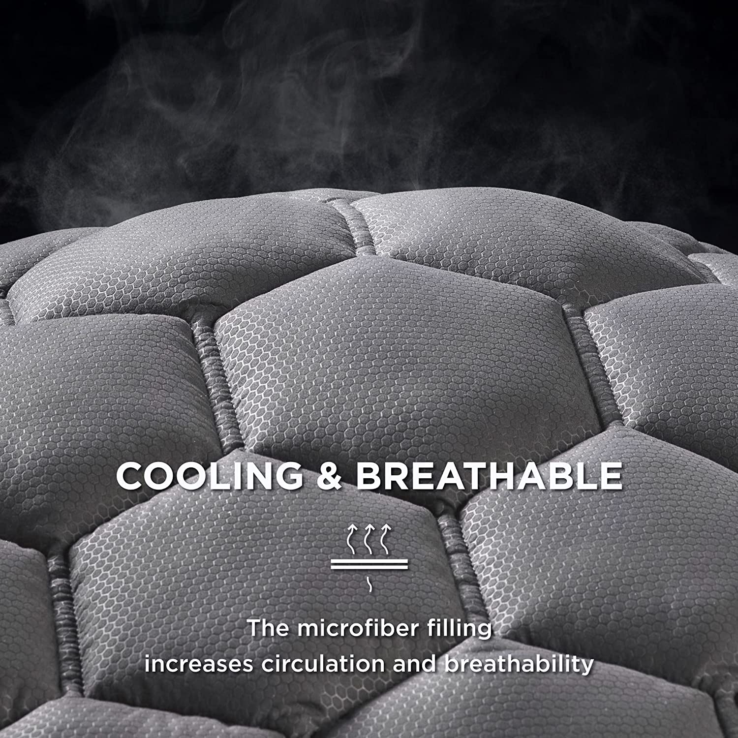 Bedsure cuidado fácil: lavado a máquina en frío y secado suave.