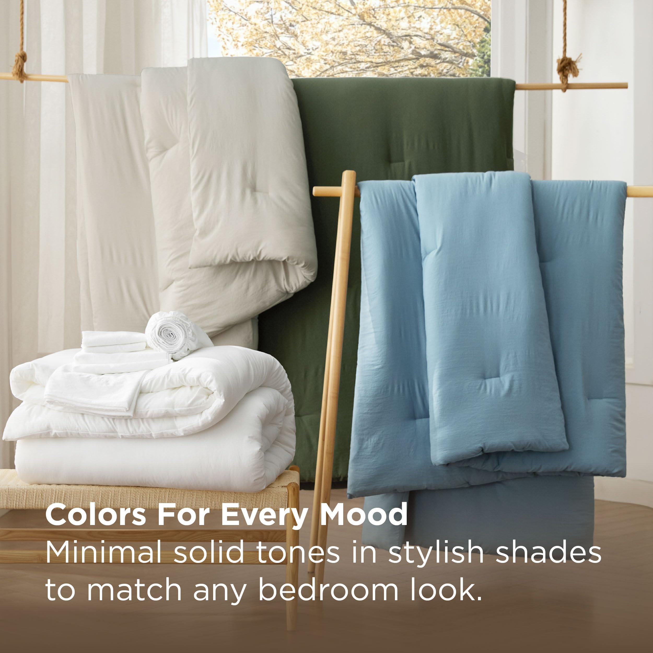 Bedsure cuidado fácil: lavado a máquina y secado suave.