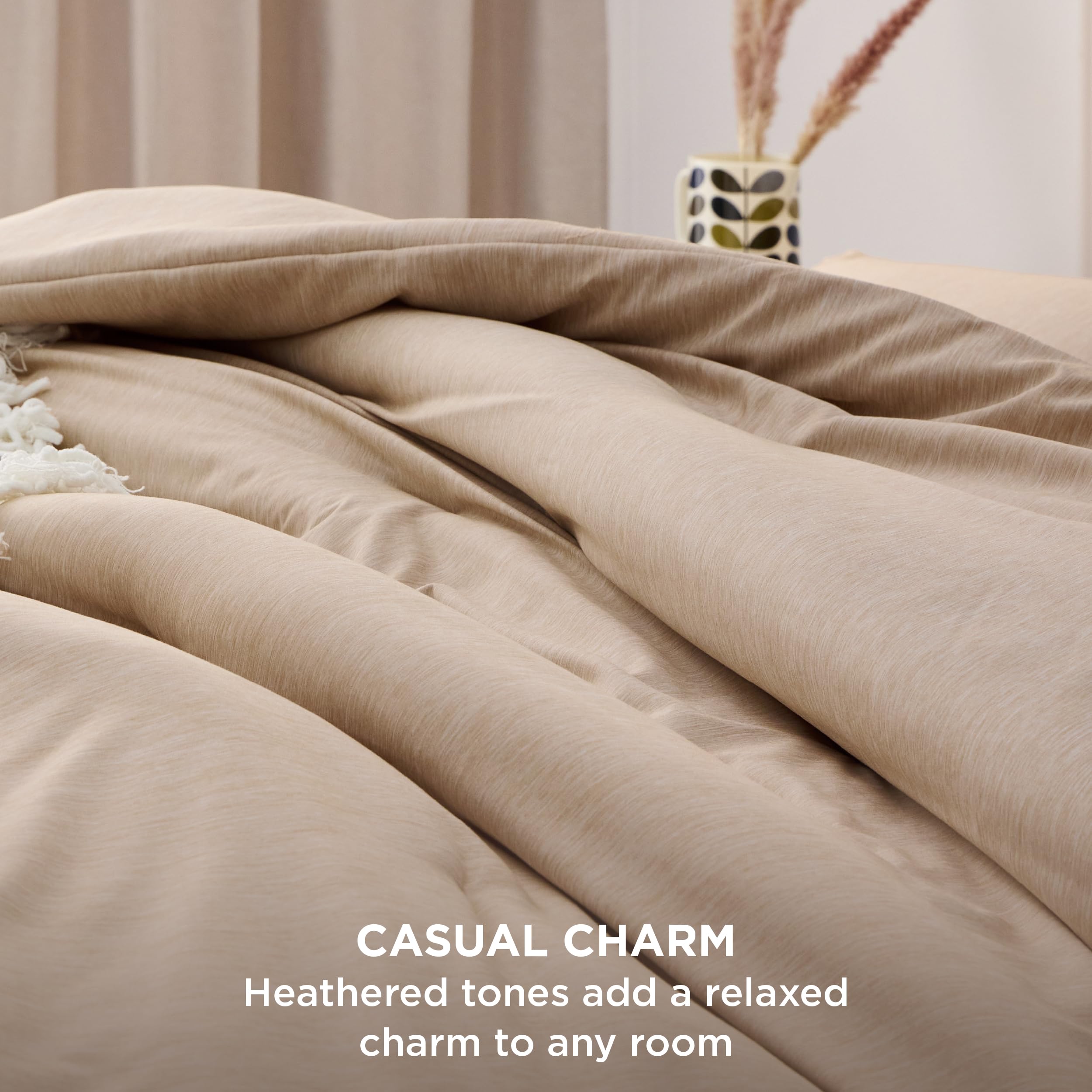 Detalle de las anillas en las esquinas del edredón Bedsure para fijarlo.