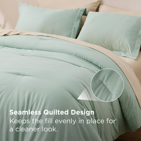 Bedsure Diseño boho sage verde, conjunto completo para dormitorio