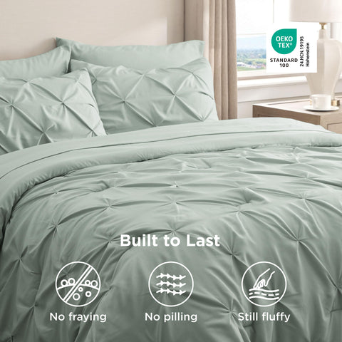 Bedsure diseño plisado añade elegancia y personalidad al dormitorio.