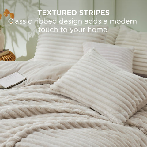 Bedsure diseño rayas dormitorio elegante y atemporal