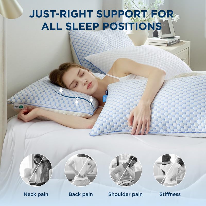 Lado reversible con enfriamiento inmediato para noches más frescas.