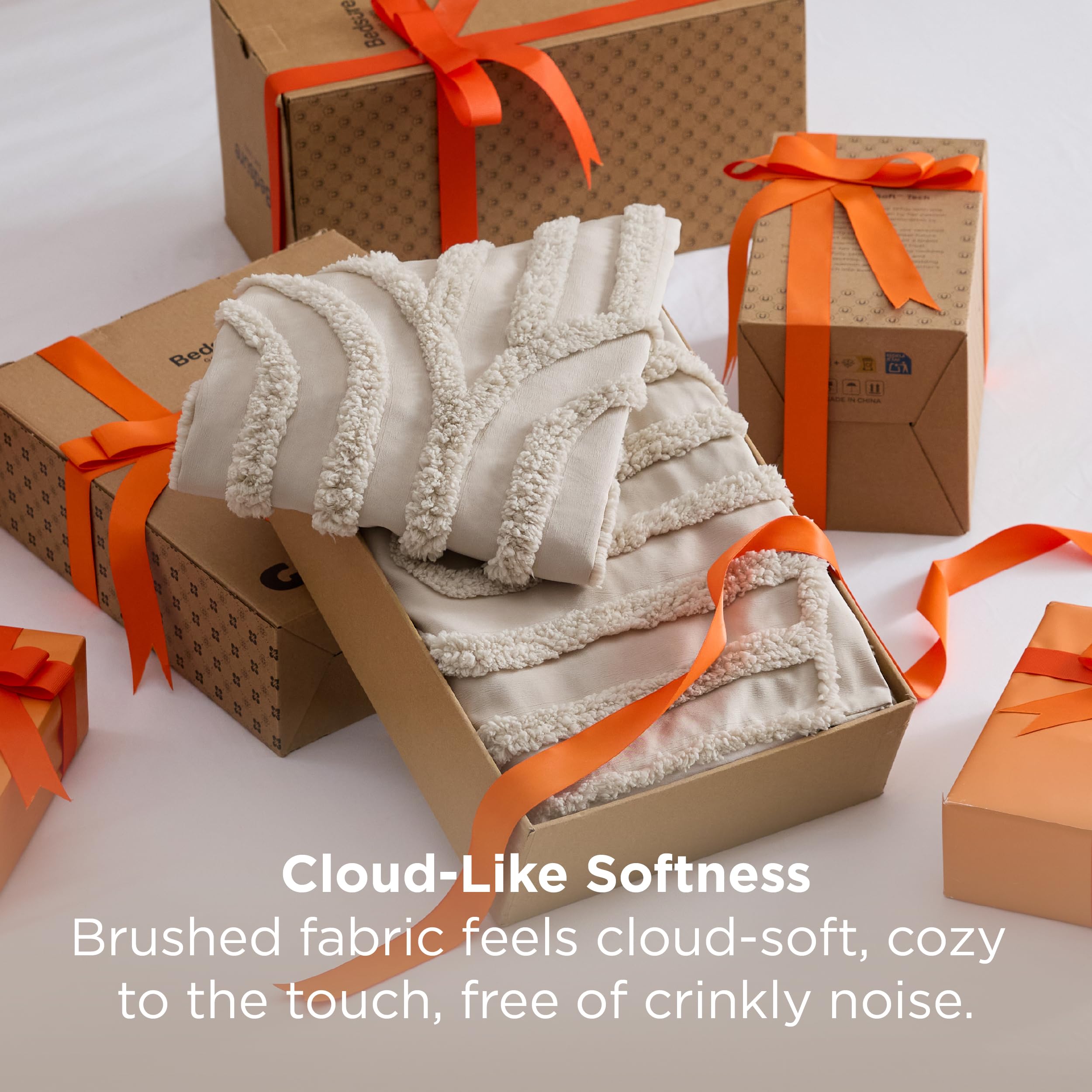 Bedsure conjunto edredón con dos fundas, paquete completo para cama