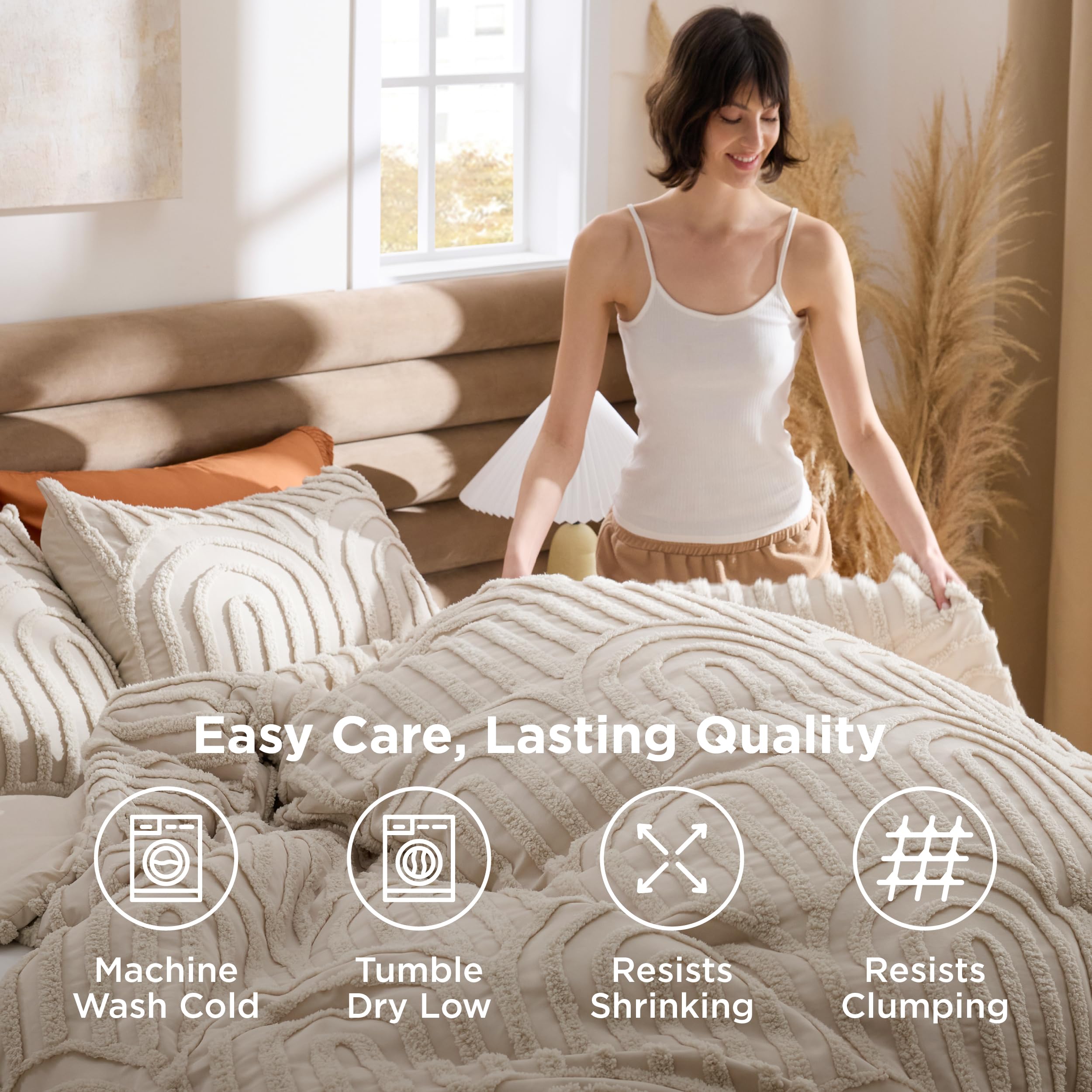 Bedsure edredón resistente al lavado con colores duraderos