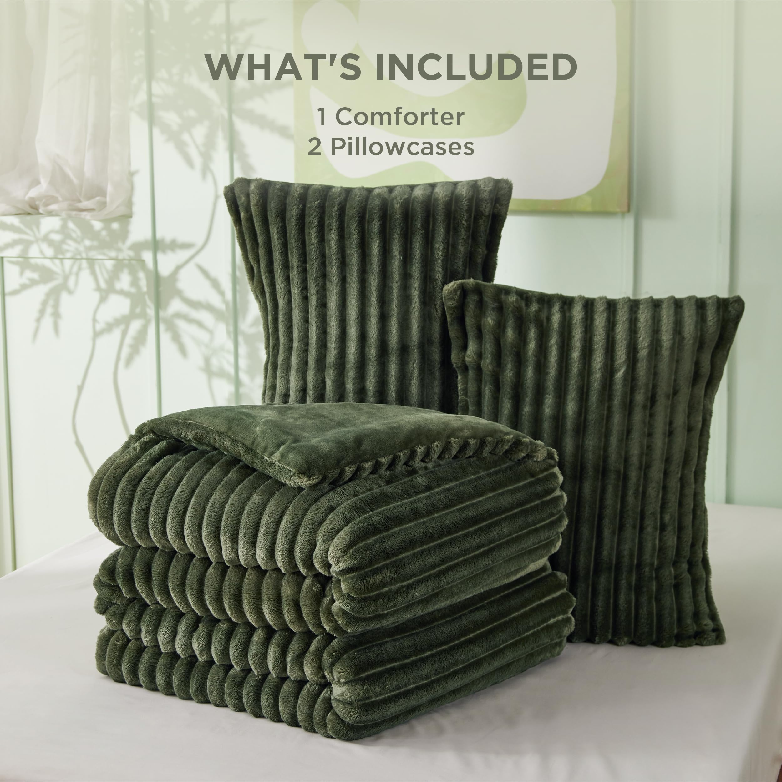 Bedsure ambiente invernal, cama king para noches acogedoras.