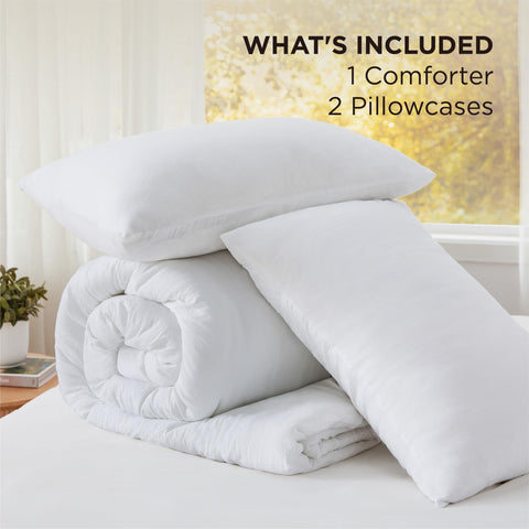 Bedsure funda de almohada 20x36 blanca, juego completo para california king.