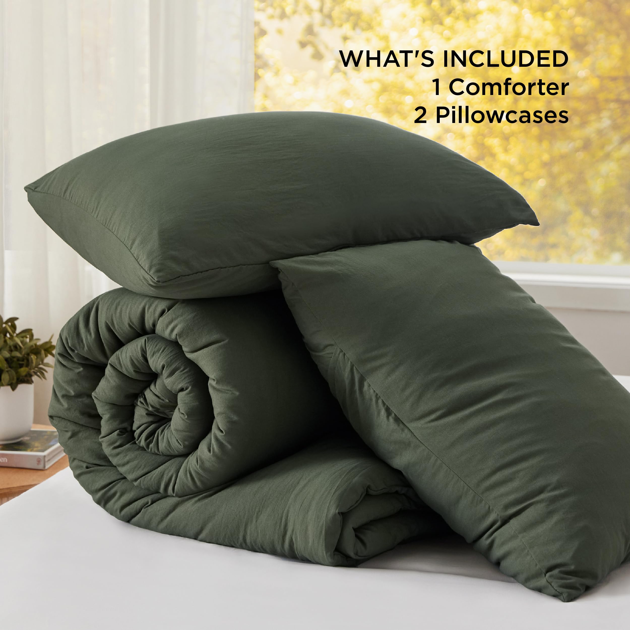 Bedsure funda de almohada 20x36 verde reversible para estilo versátil.