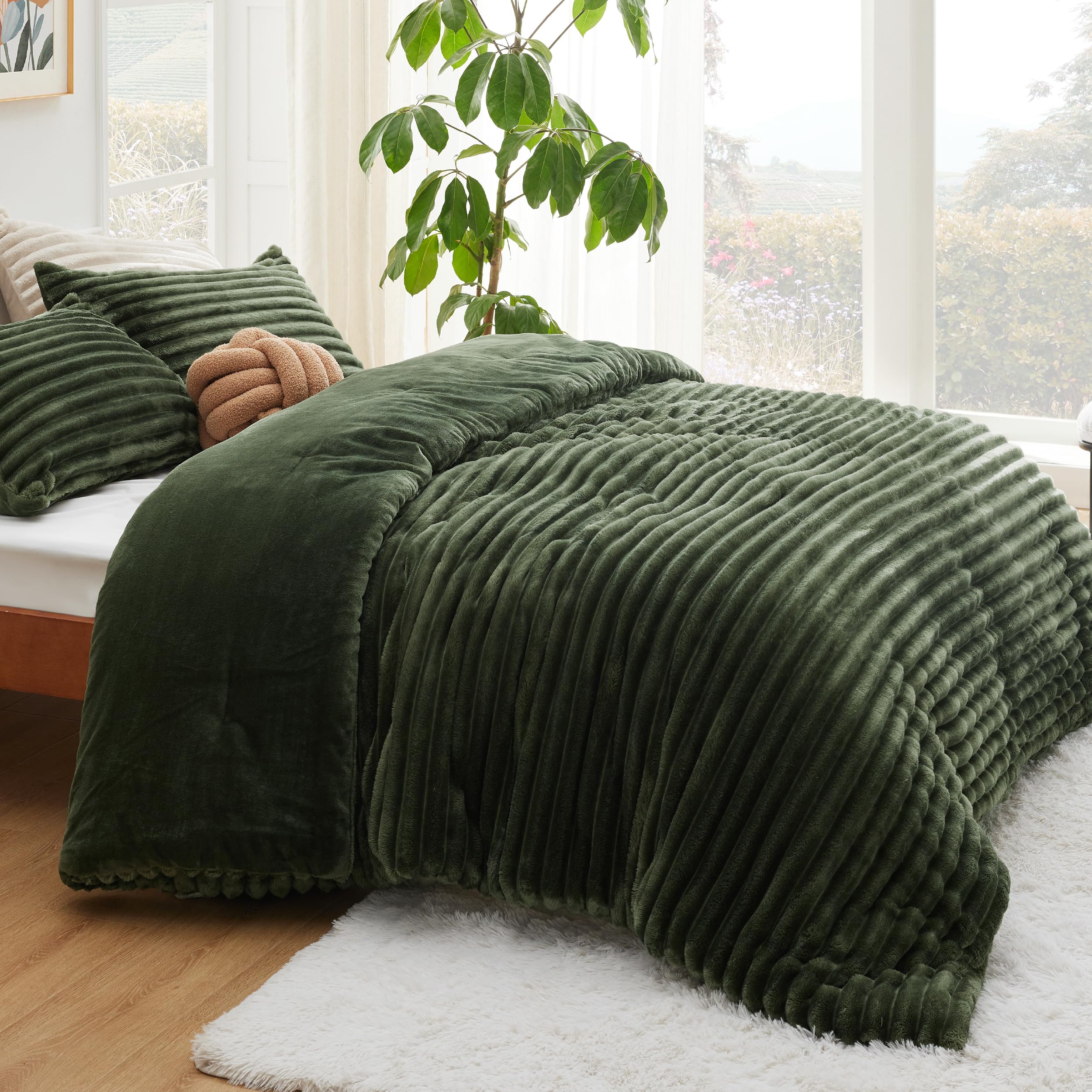 Bedsure funda almohada peluche king, juego de 2 fundas suave.