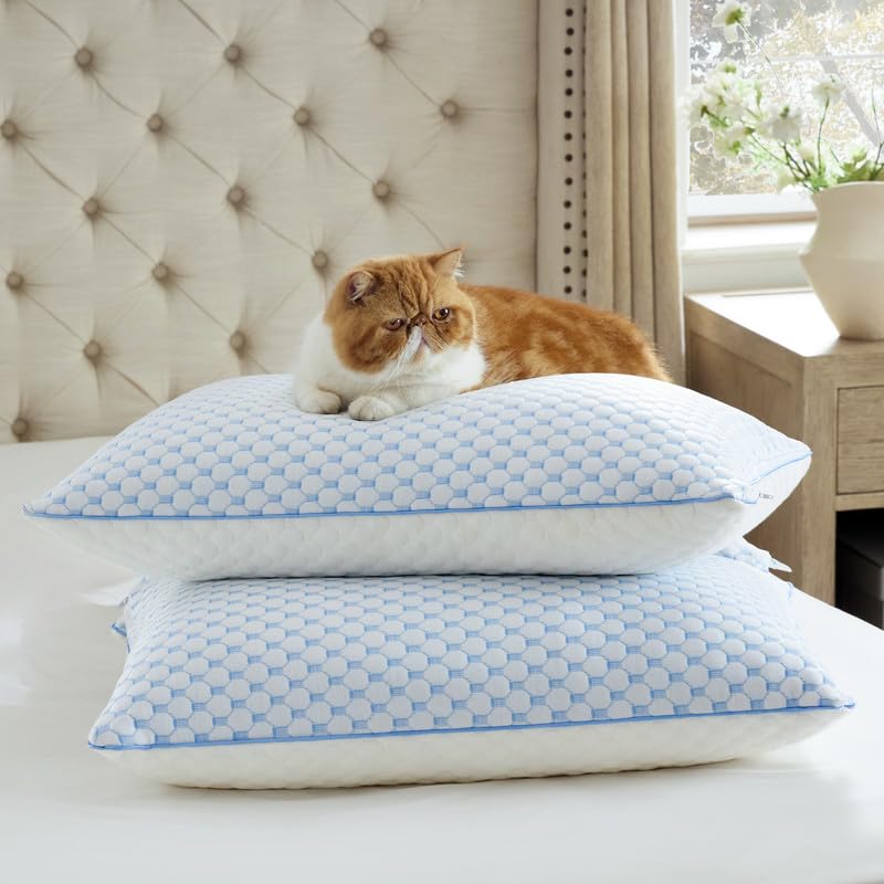 Funda removible y lavable para limpieza fácil de las almohadas.