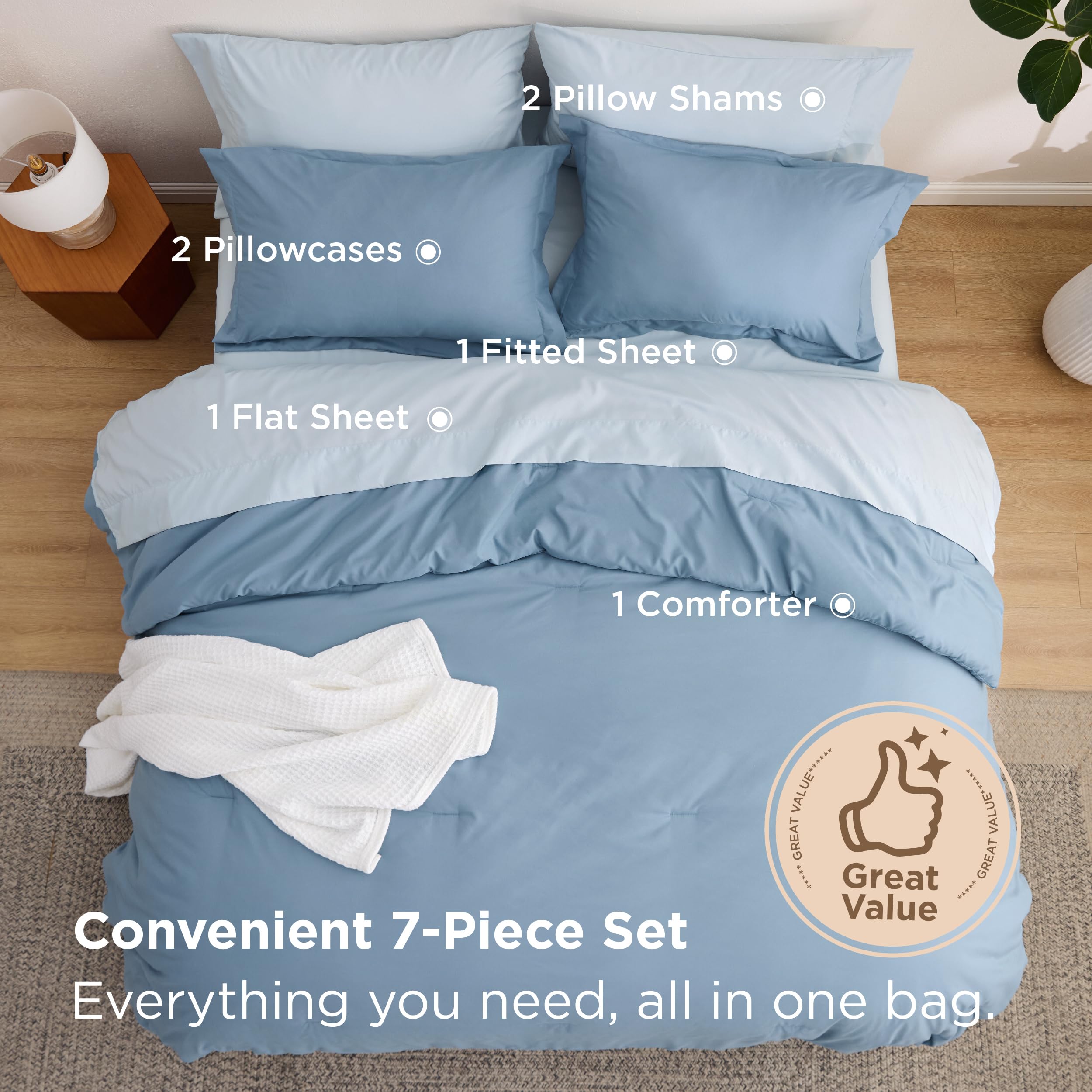 Bedsure fundas de almohadas 20x30, tacto suave para dormir