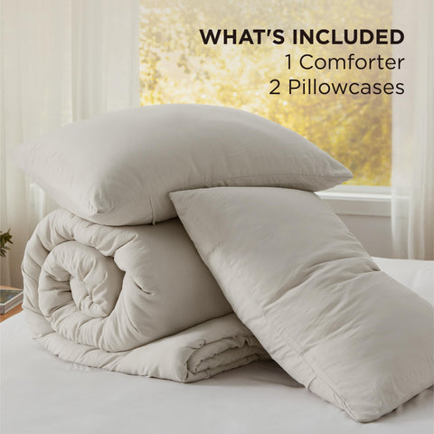 Bedsure incluye dos fundas de almohada para protección y confort