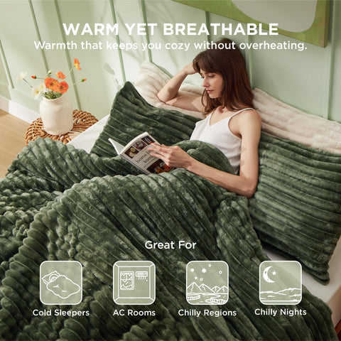 Bedsure lavado fácil en frío, cuidado sencillo.