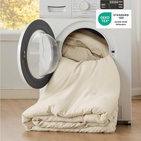 Bedsure material certificado OEKO-TEX sin químicos, seguro para uso diario