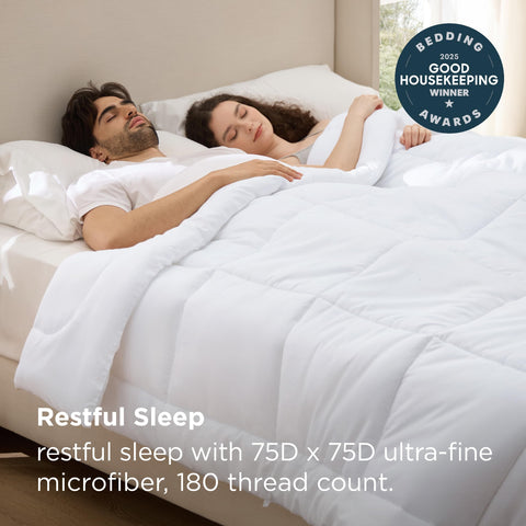 Bedsure microfibra ultrafina, ruido mínimo para sueño tranquilo