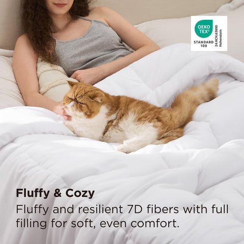 Bedsure detalle quilting suave, textura acolchada que aporta confort