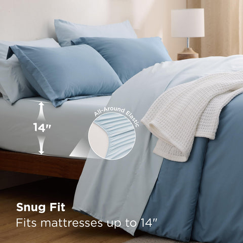 Bedsure sábana ajustable 60x80, ajuste seguro