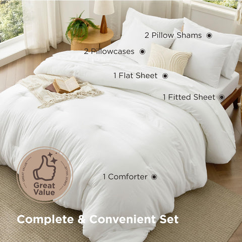 Bedsure sabana-plana-full-81x96 ofrece cobertura amplia para una apariencia ordenada.