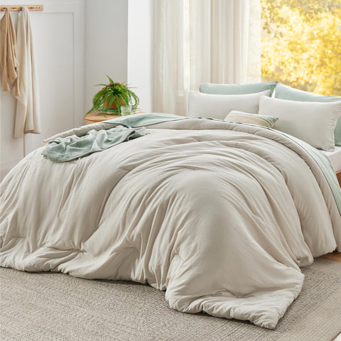 Bedsure cobertor extragrande beige: suavidad excepcional para dormir todo el año.
