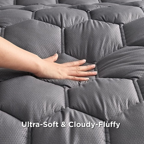 Bedsure tapa suave de microfibra sin ruidos para dormir mejor.